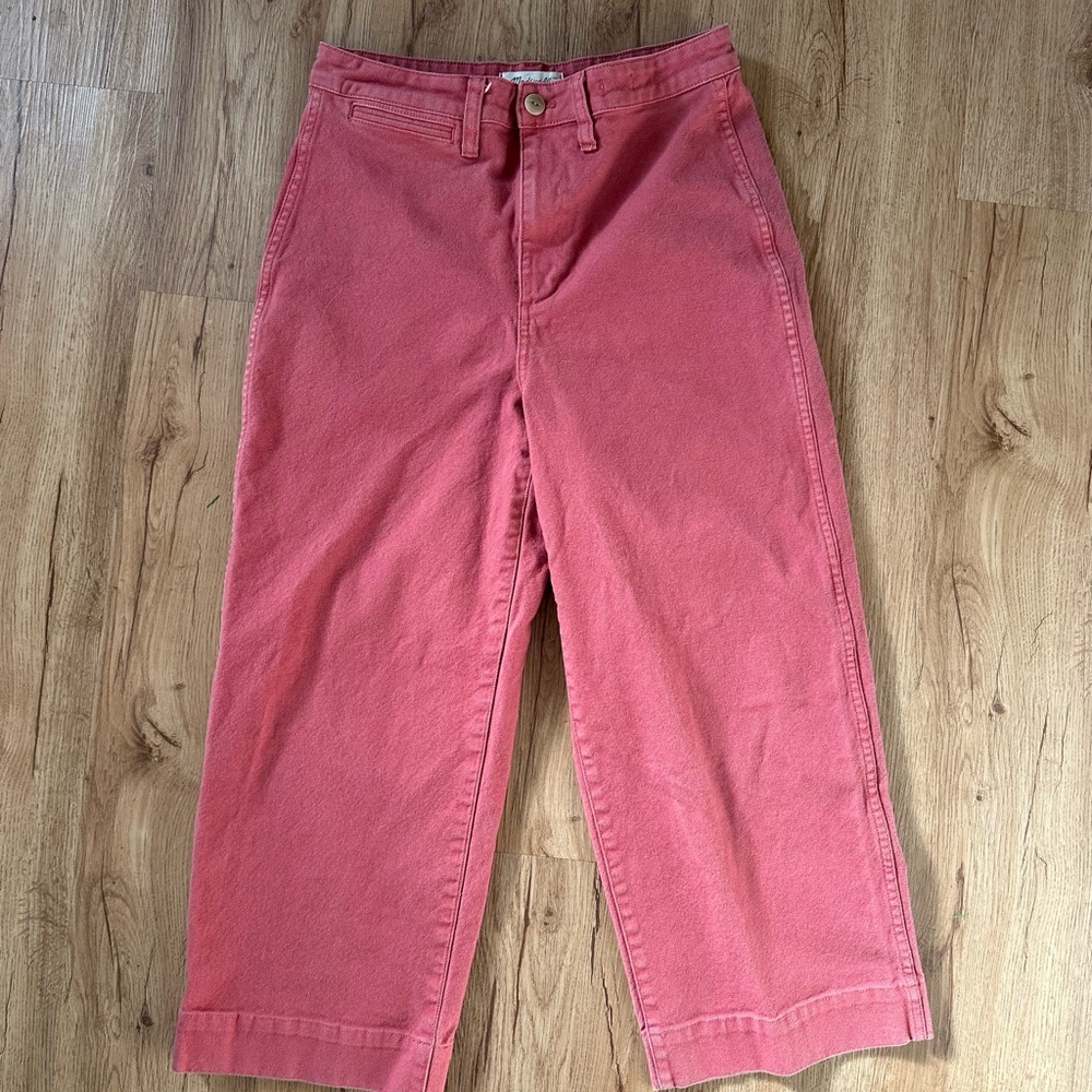 Madewell New Cooper Curvy Slim Wide-Leg Crop Pants